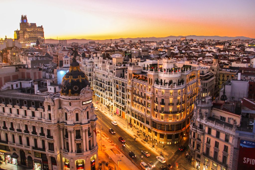 Amex Membership Rewards Sweet Spots to Europe featured by top US travel hacker, Points with Q: image of Madrid Spain