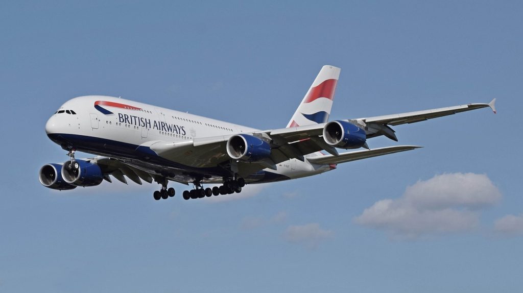 Book British Airways Flights featured by top US travel hacker, Points with Q: image of British Airways Plane