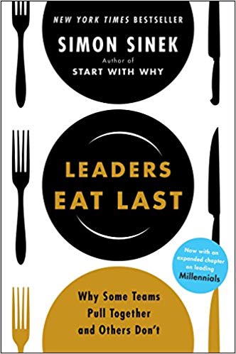 Top 3 Best Books to Read While Traveling featured by top US travel hacker, Points with Q: Image of Leaders Eat Last Book