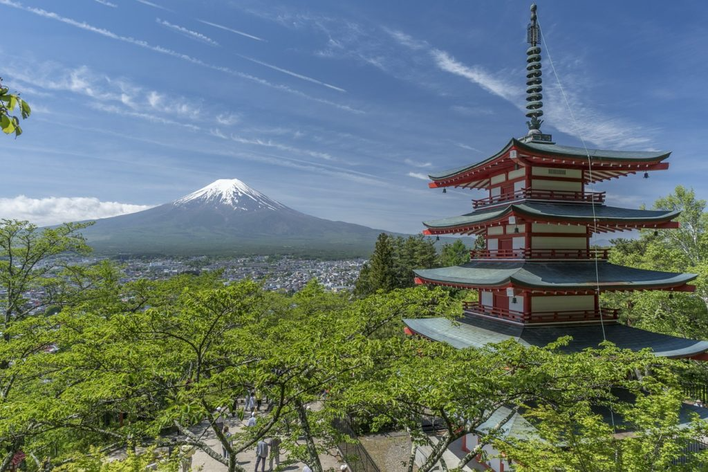 Best cities for your 2020 travel bucket list featured by top US travel blog, Points with Q: Mt. Fuji Japan