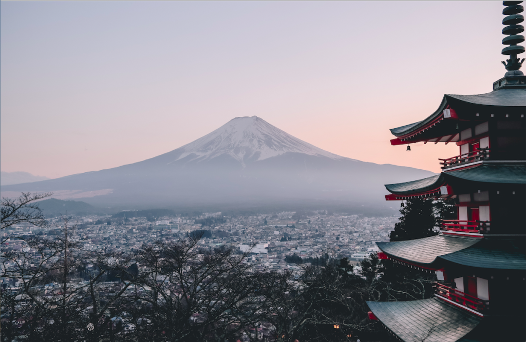 Use Amex Membership Rewards featured by top US travel hacker, Points with Q: Image of Mt. Fuji Japan 