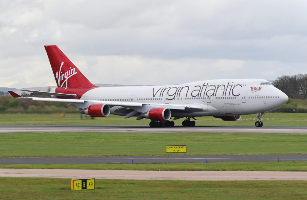 Virgin Atlantic Boeing 747-41R Manchester Airport
