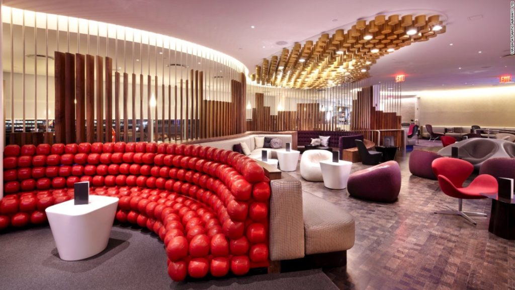 Top 5 Best Ways To Use Virgin Atlantic Flying Club Miles featured by top US travel blog, Points with Q: image of Virgin Atlantic Clubhouse