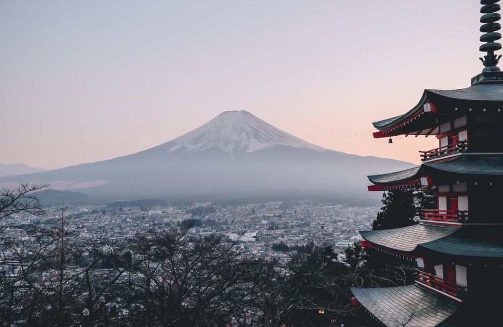How to use ANA Miles, tips featured by top US travel hacker, Points with Q: image of Mt Fuji Japan