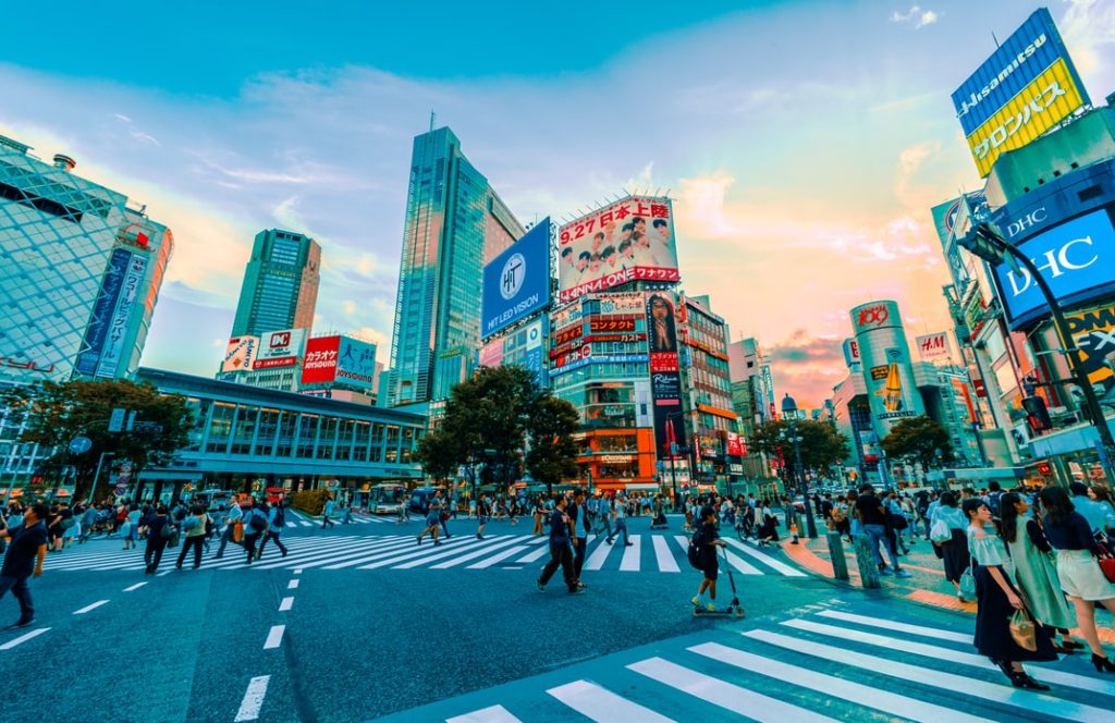 How to use ANA Miles to fly to Japan, tips featured by top US travel hacker, Points with Q: image of Shibuya Japan