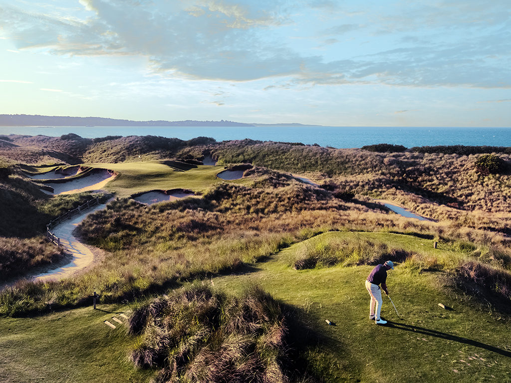 5 best ways to fly to Australia from the USA using points and awards, featured by top US travel hacker, Points with Q: image of Barnbougle Dunes