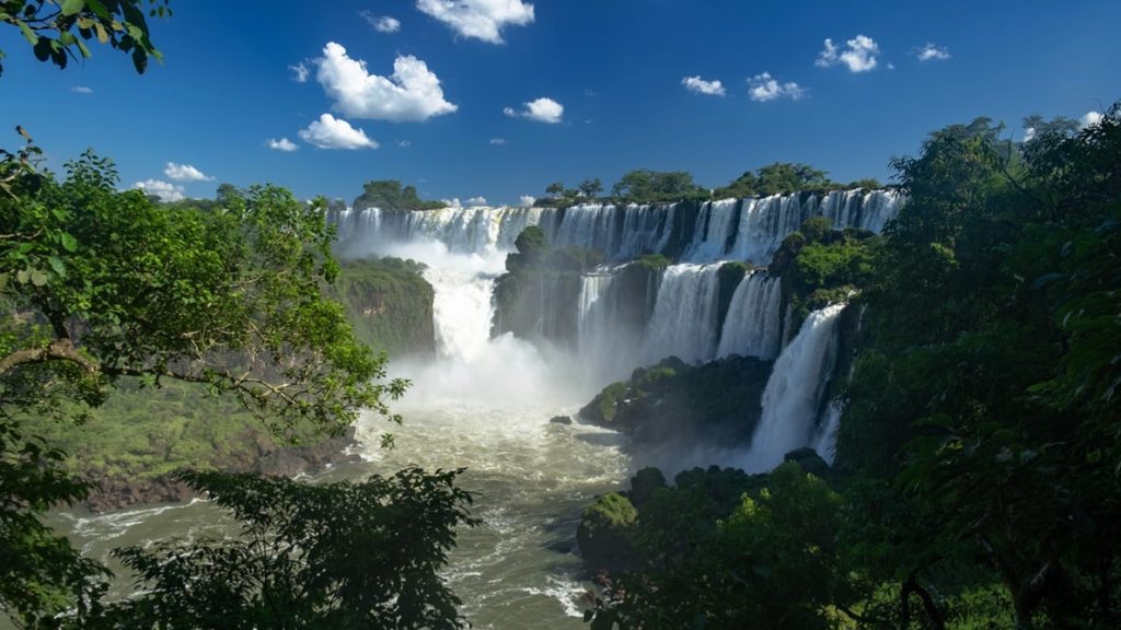 Best Ways to Fly to Southern South America featured by top US travel hacker, Points with Q: Image of Iguazu National Park Argentina