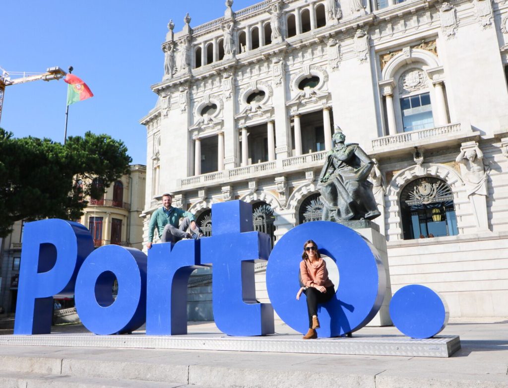 Best Things to do in Porto Portugal featured by top US travel blog, Points with Q: image of Letras do porto