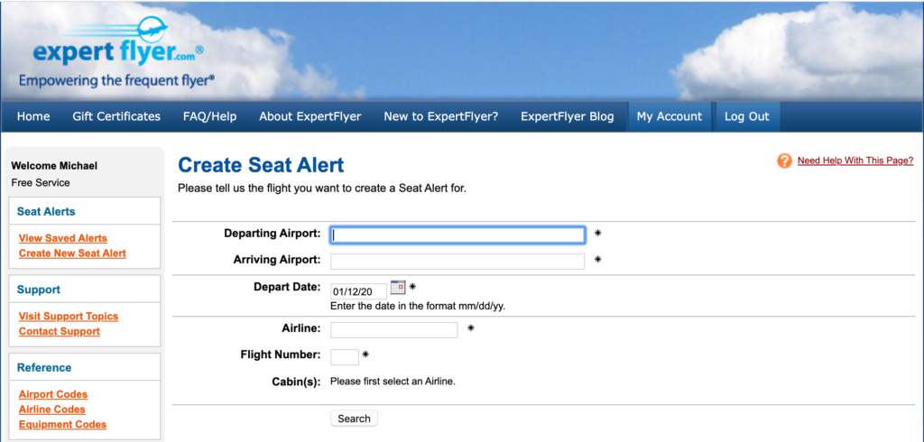 Award Hacker vs ExpertFlyer featured by top US travel hacker, Points with Q: ExpertFlyer Seat Search