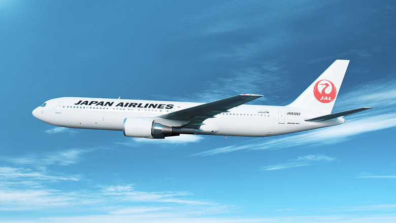 Japan Airlines Plane Flying