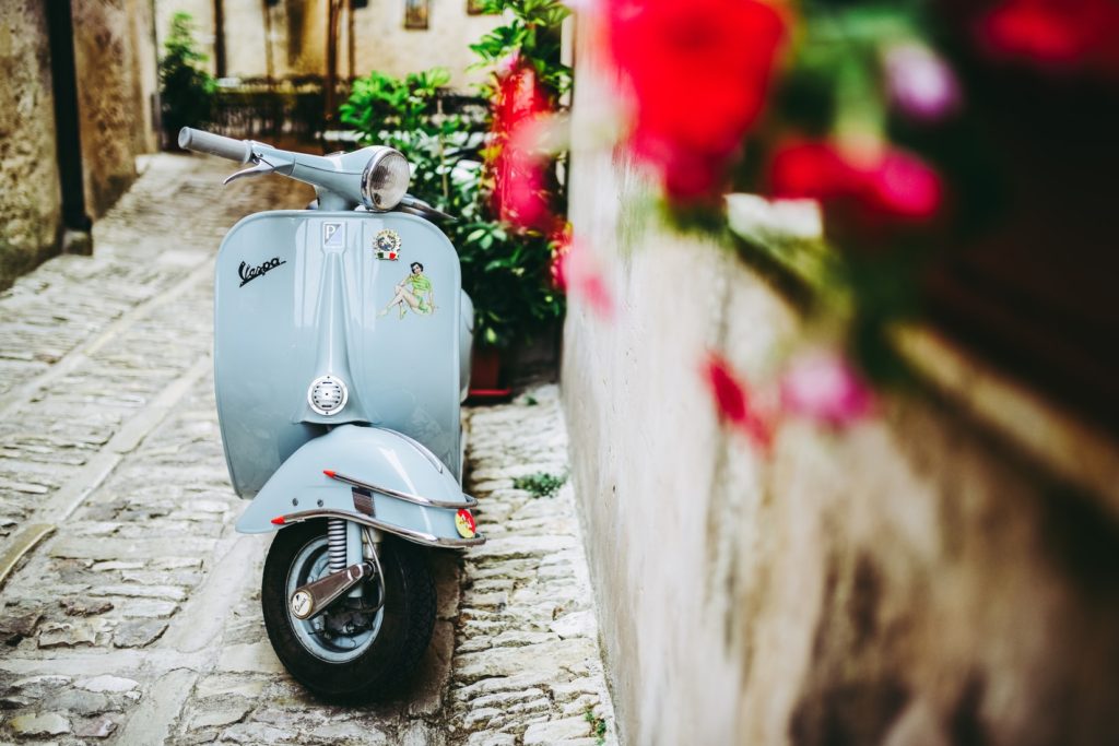 Vespa Erice Italy