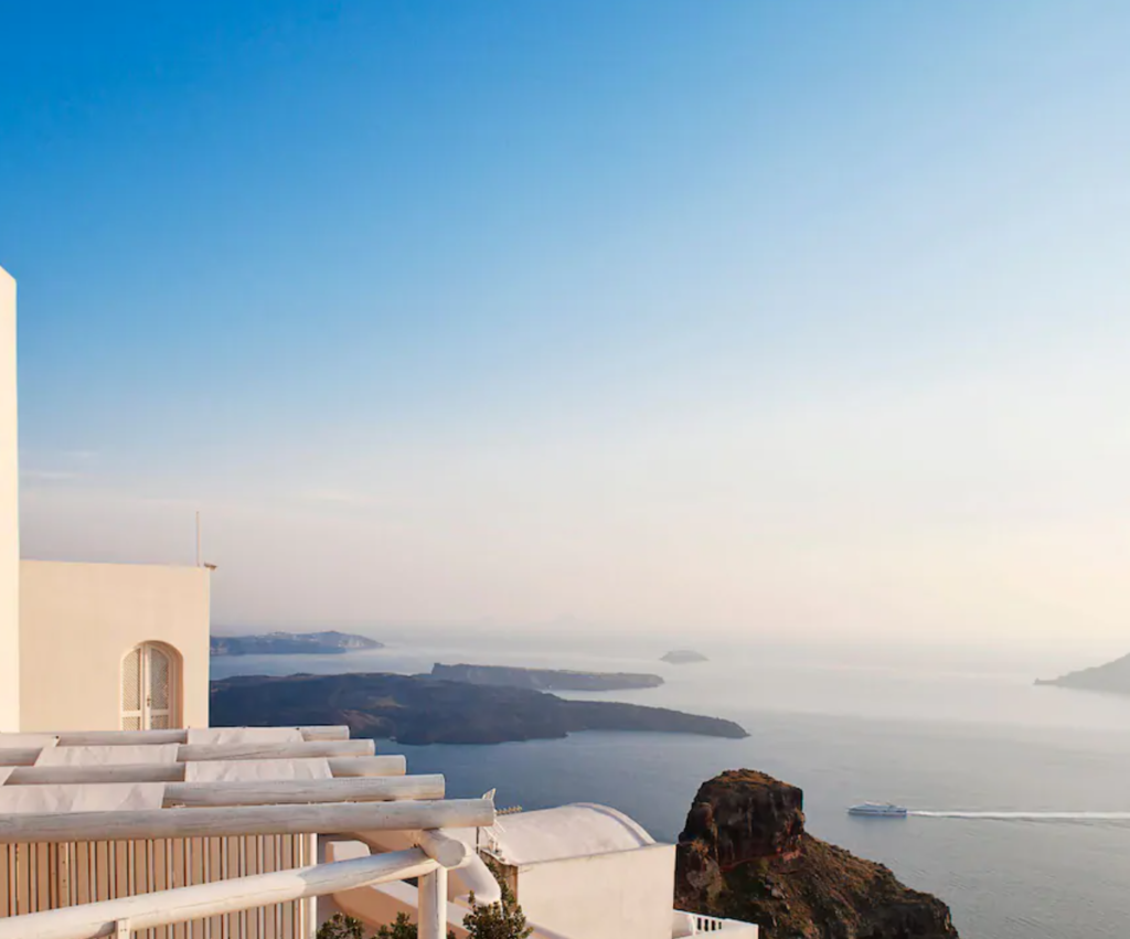5 Best Ways to Use Flying Blue Miles featured by top US travel blog Points With Q, image: Gold Suites Hyatt Santorini Greece