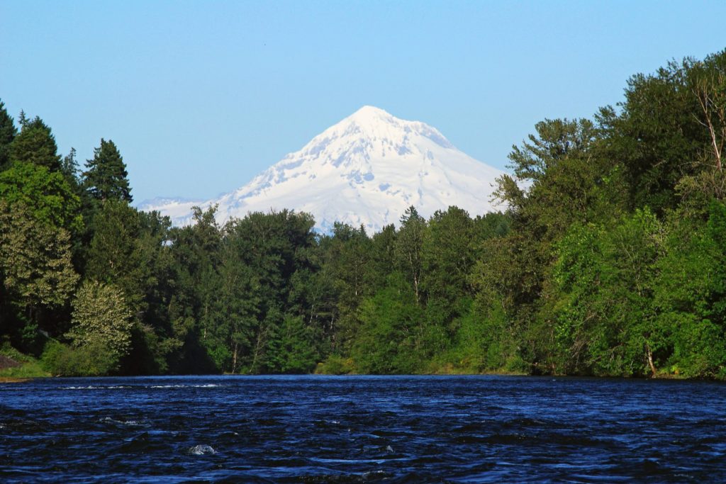 Things to See in Portland featured by top US travel hacker, Points with Q: image of Portland Oregon Mount Hood View
