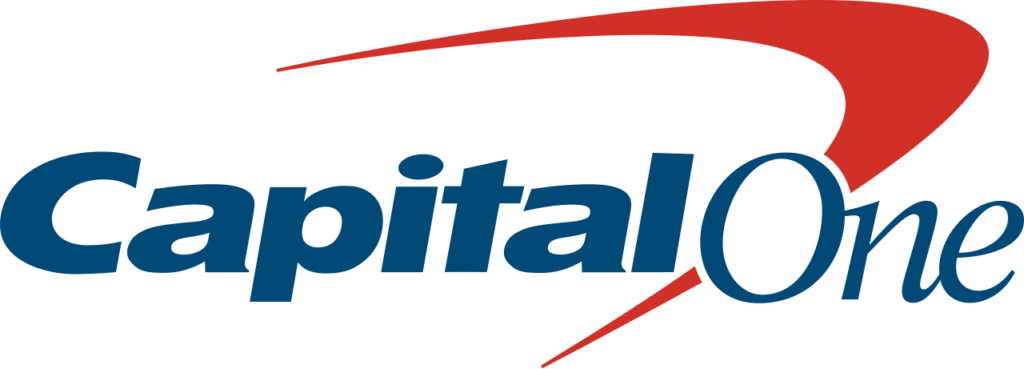Capital One White Blue and Red Logo