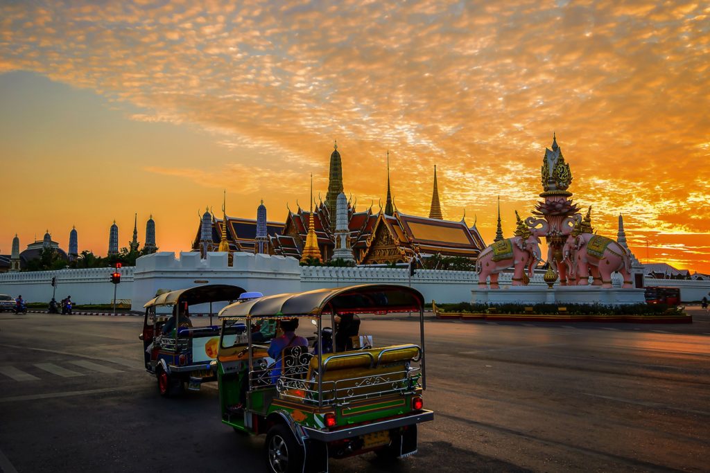 Best Bangkok Hotels featured by top US travel blog, Points with Q: image of Tuk Tuk Experience At Bangkok