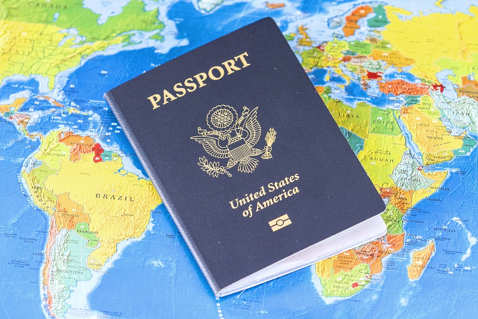 Flag Identification Travel Passport Usa Visa