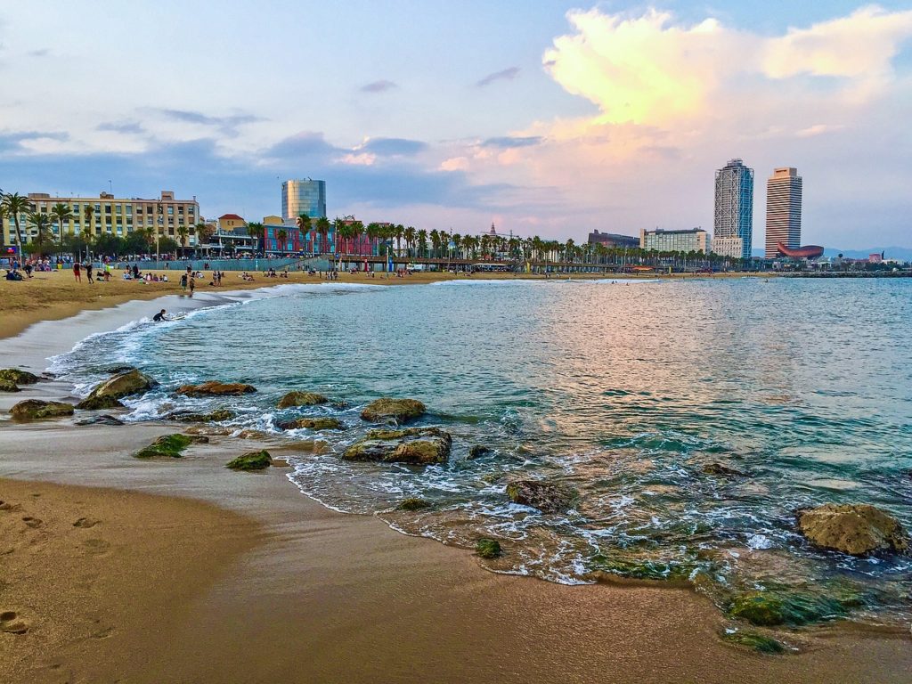 Barcelona Spain Port Beach