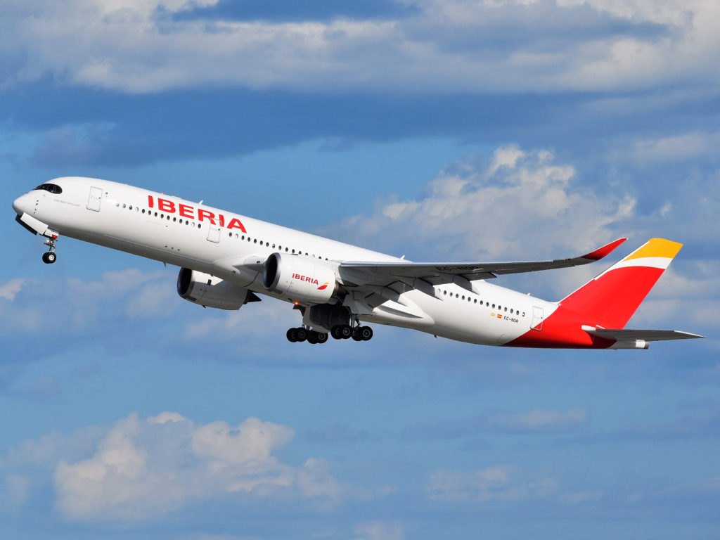 Iberia Airbus A350 Departing JFK Airport