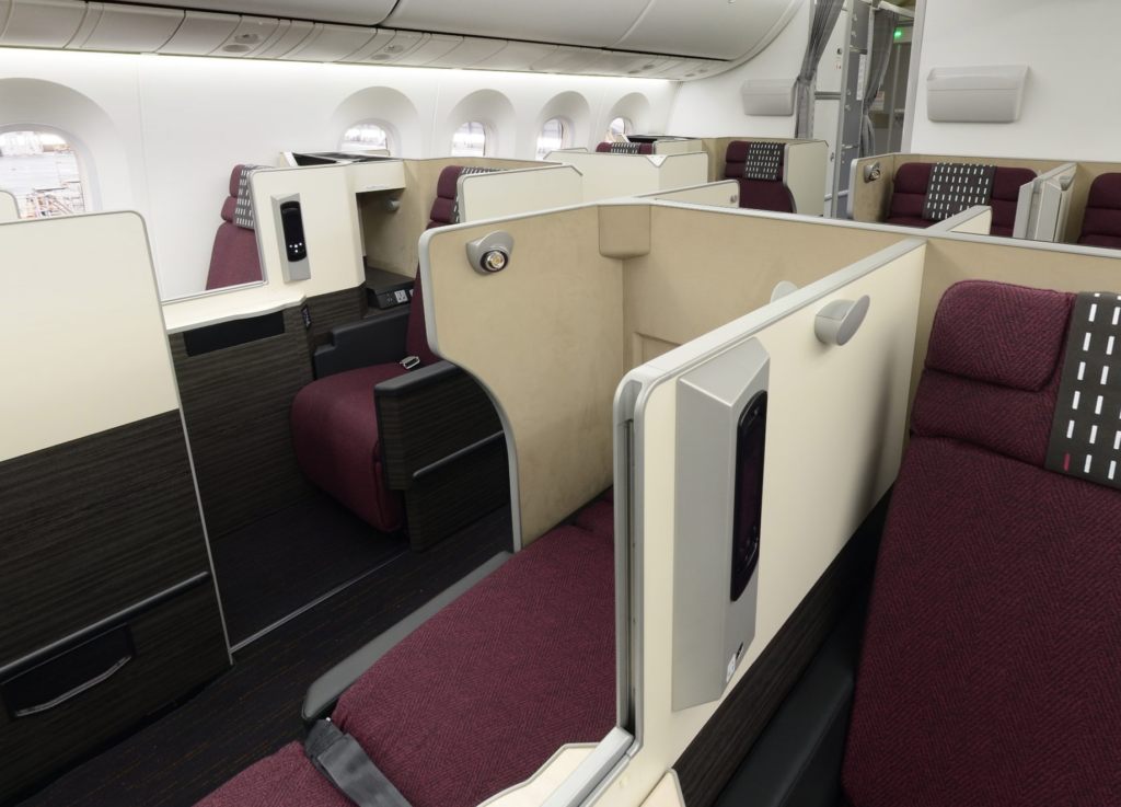 Japan Airlines Business Class Panaromic View