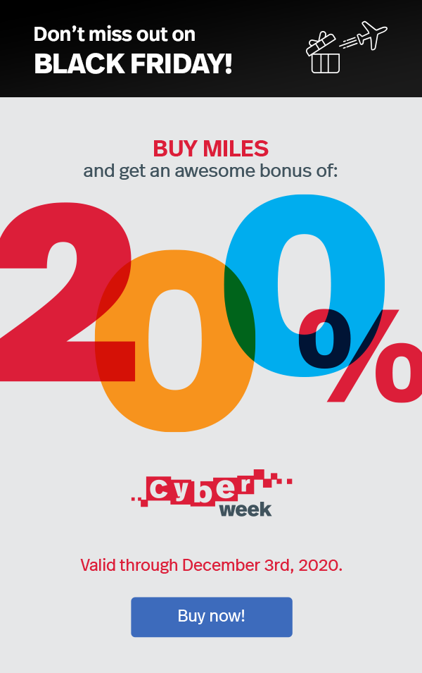 Buy LifeMiles: A 200% Bonus Miles Opportunity by top US travel blog Points With Q, image: LifeMiles 200% Bonus Black Friday