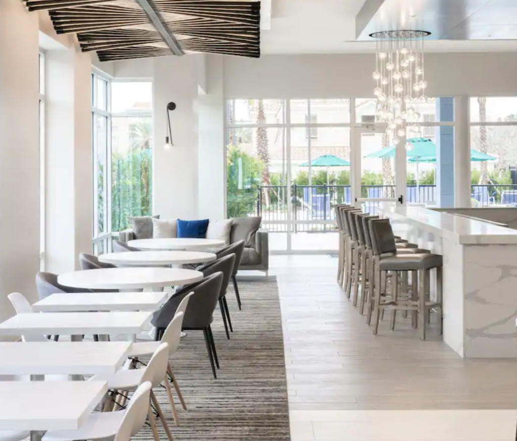 Hyatt Place Sandestin Review: A Florida Beach Vacation Hotel by top US travel blog Points With Q, image: Hyatt Place Sandestin Hotel Bar