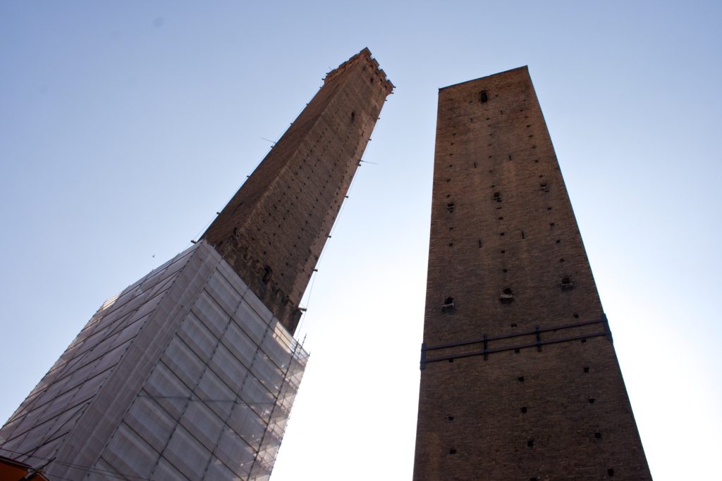 The Ultimate 48-Hour Bologna Italy Travel Guide featured by top US travel blog Points With Q, image: Two Towers Bologna Italy