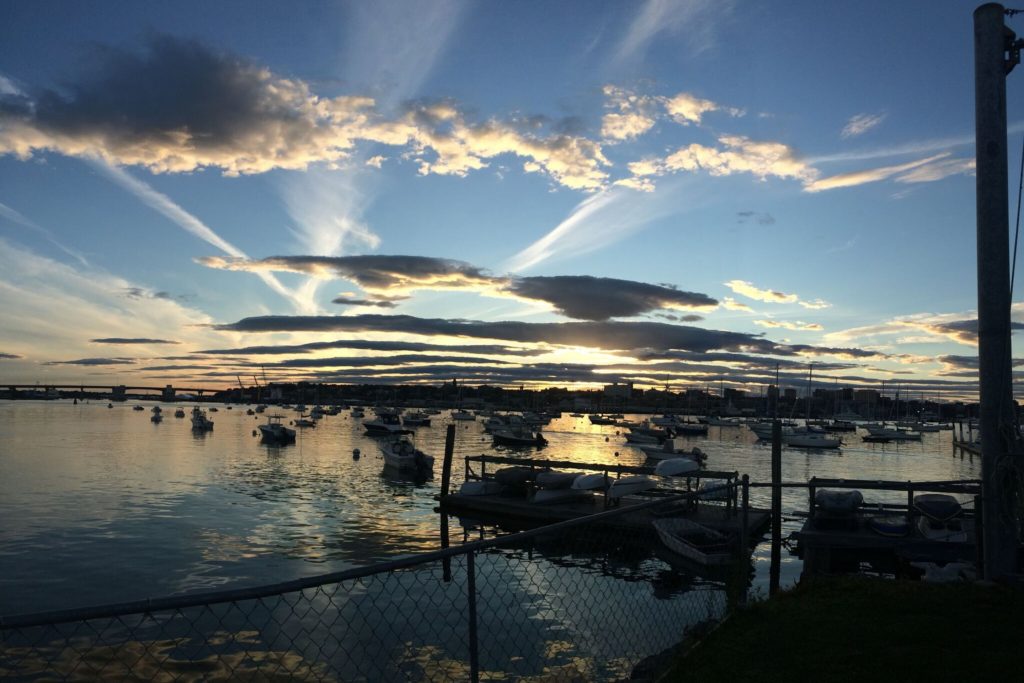 Best Things to do in Portland Maine in 48 Hours featured by top US travel blog Points With Q, image: Harbor Sunset over Portland Maine Westin