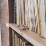 brown wooden book shelf