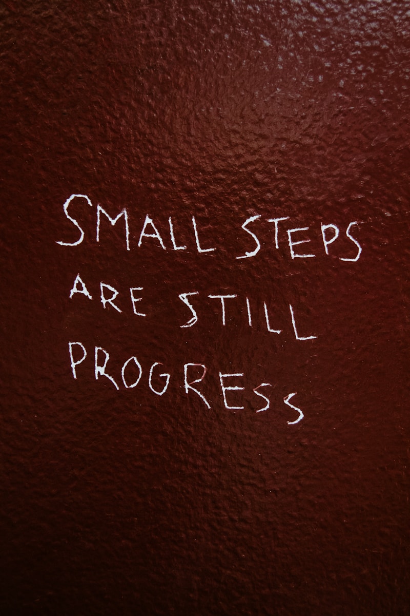 Friday Five – Small steps, Steady progress, Big results